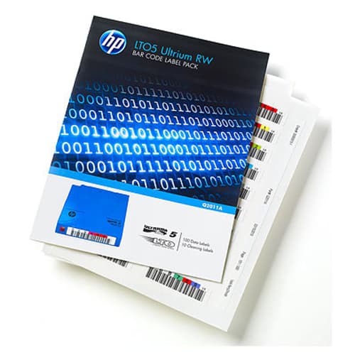 Hpe Lto-5 Ultrium Rw Bar Code Label Pack billede