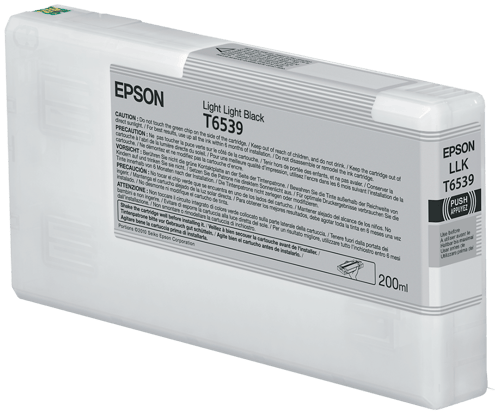 Epson Blæk Ljus Light Sort T653 - Stylus Pro 4900 200ml billede