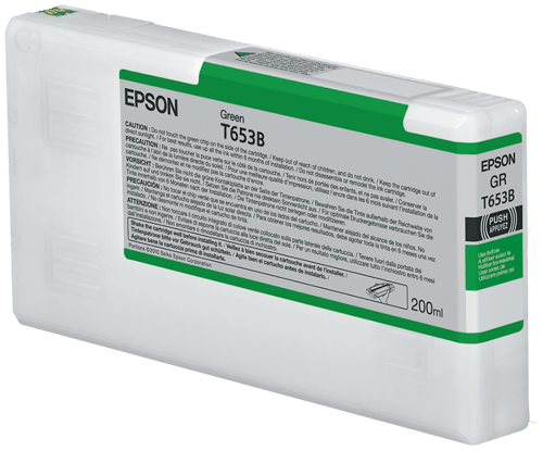 Epson Blæk Grøn T653 - Stylus Pro 4900 200ml billede