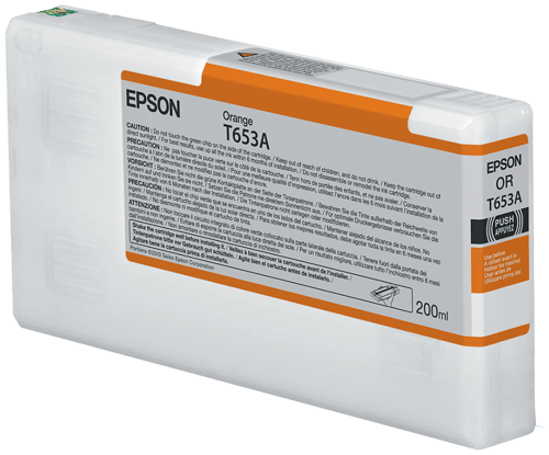 Epson Blæk Orange T653 - Stylus Pro 4900 200ml billede