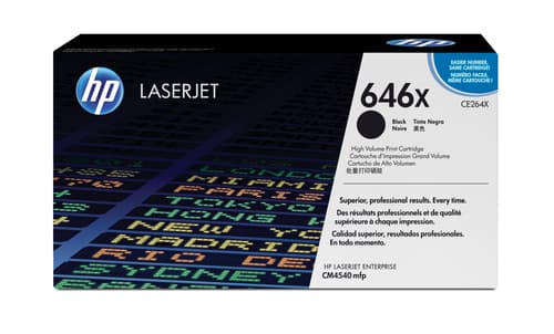 Hp Toner Sort 646x 17k - Ce264x billede
