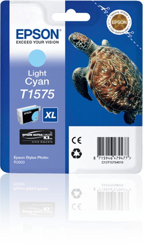 Epson Blæk Ljus Cyan - Stylus Foto R3000