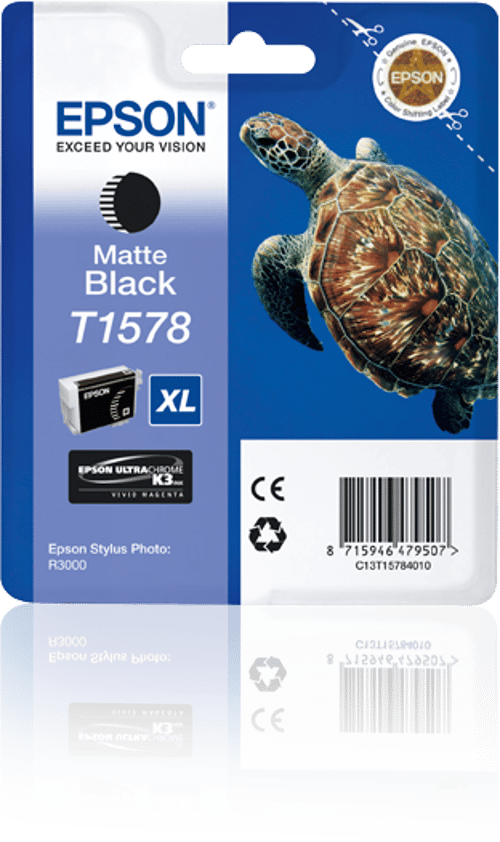 Epson Blæk Matt Sort - Stylus Foto R3000 billede