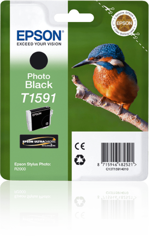 Epson Blæk Foto Sort T1591 - R2000