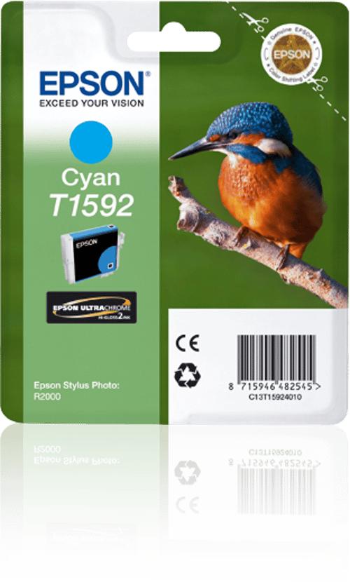 Epson Blæk Cyan T1592 - R2000