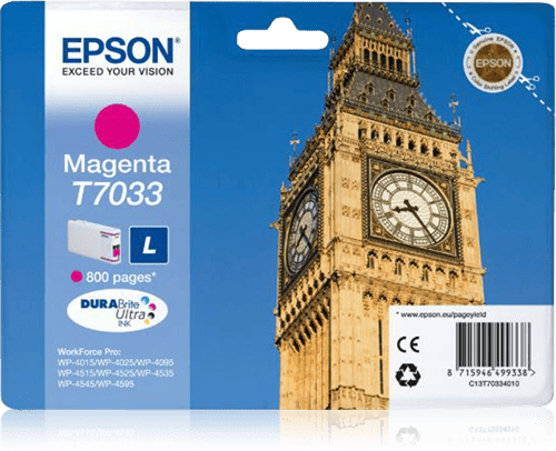 Epson Muste Magenta T7034 L - Wp4000/4500