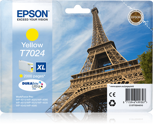 Epson Muste Keltainen T7024 Xl - Wp4000/4500