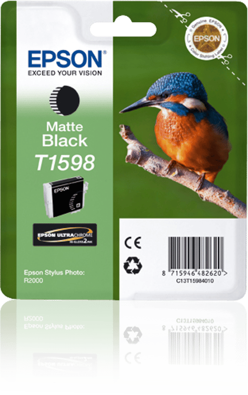 Epson Blæk Sort T1598 - R2000 billede