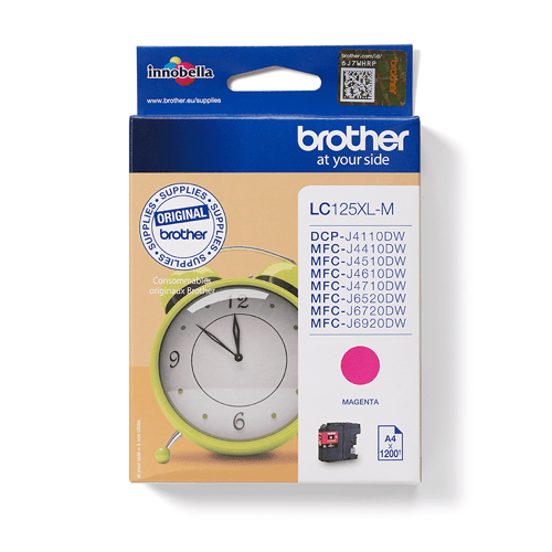 Brother Muste Magenta Hc Lc125xlm - Mfc-j4510dw
