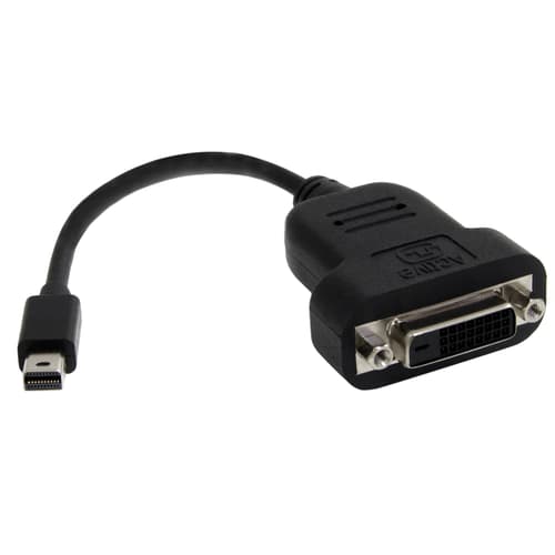 Startech Mini Displayport To Dvi Active Adapter 0.12m. Mini Displayport Dvi-d Sort billede