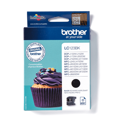 Brother Blæk Sort Lc-123bk - Mfc-j4510dw