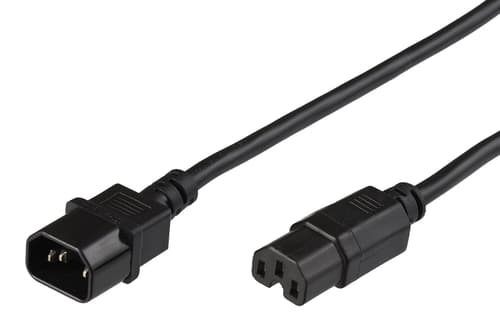 Microconnect Strømkabel 1.5m C14 C15 Svart