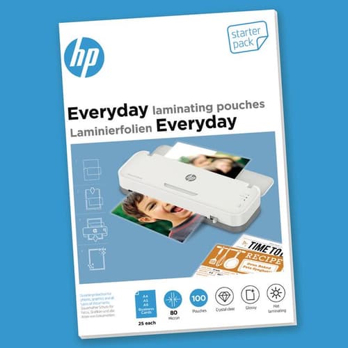 Hp Everyday-laminointipussit Starter Set 80mic 100 Kpl