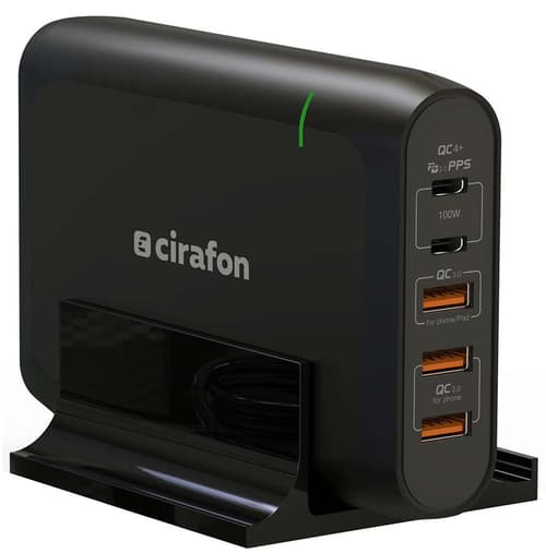 Cirafon Powerstation 96w Usb-c+a Pd/qc4+ Musta