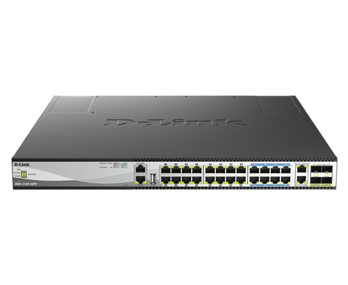 D-link Dms-3130-30ps Hallittu L3 10g Ethernet (100/1000/10000) Power Over Ethernet -tuki Musta