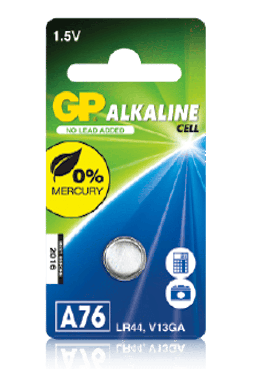 Gp Alkaline Lr44 Knappcellsbatteri - 1,5v