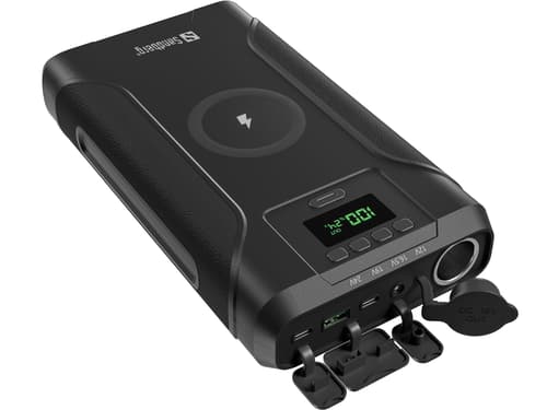 Sandberg Survivor Powerbank 7-in-1 76800 276.48, 76800wh Musta