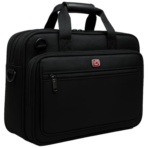 Cirafon Kannettavan Tietokoneen Laukku 16" Business Model L – Kestävä Ja Pehmustettu Nylon 16" Nailon Musta