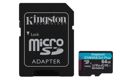 Kingston Canvas Go Plus Gen4 64gb Microsd Uhs-i billede