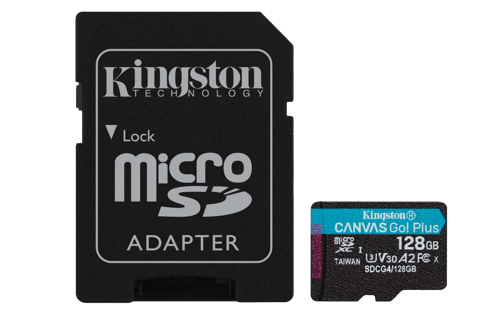 Kingston Canvas Go Plus Gen4 128gb Microsd Uhs-i billede