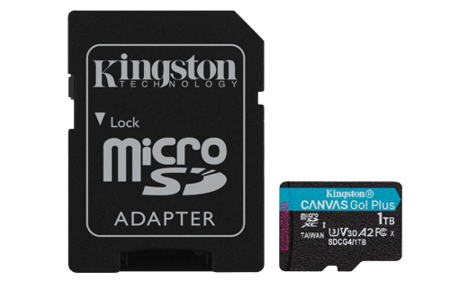 Kingston Canvas Go Plus Gen4 1000gb Microsd Uhs-i billede