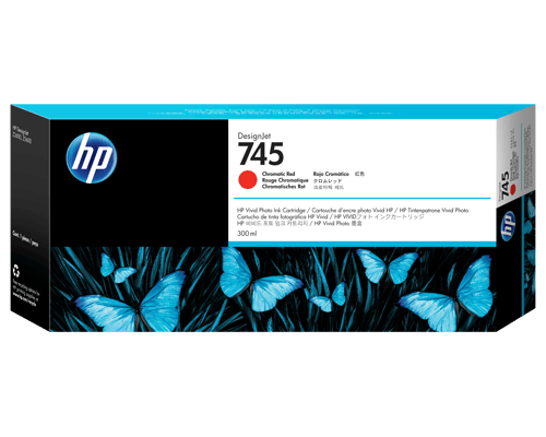HP 745 Kromatisk rød Blæk F9K06A