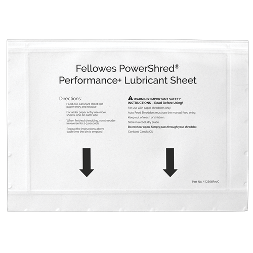 Fellowes Smøremiddelark, 10 Stk