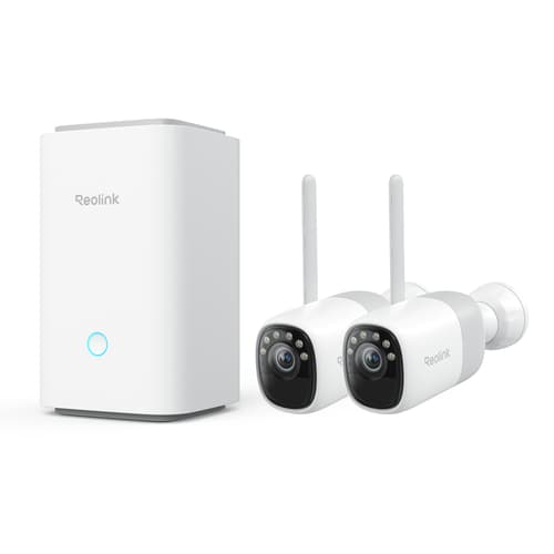 Reolink Home Hub + 2x Altas 2k 4mp Battery Wifi 6 billede