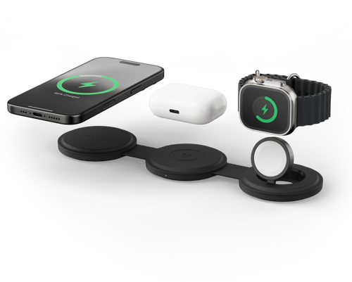 Satechi Onthego 3-in-1 Wireless Charger Svart