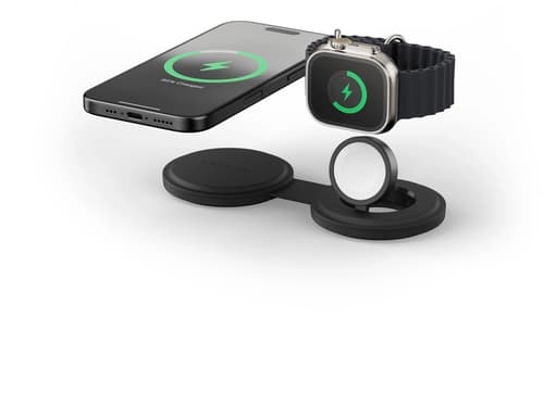 Satechi Ontthego 2-in-1 Wireless Charger Musta