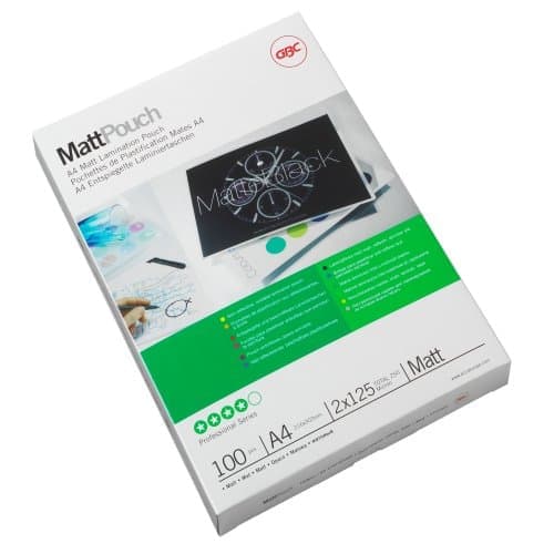 Gbc Lamineringpose 216x303 Mm 125 Μm A4 Mat 100 Stk billede