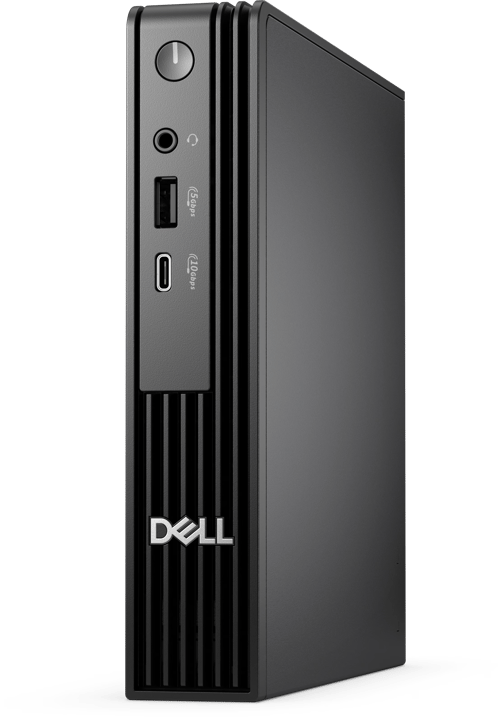 Dell Pro Micro QCM1250 - Mikro Core i5 i5-14500T / op til 4.8 GHz - RAM 16 GB - SSD 512 GB - NVMe - UHD Graphics 770 - Gigabit Ethernet, Bluetooth, IEEE 802.11ax (Wi-Fi 6E) - Win 11 Pro - skærm: ingen - sort - BTS - med 1 Year Basic Onsite