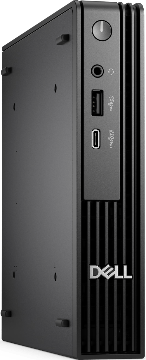 Dell Pro Micro QCM1250 - Mikro Core Ultra 7 265T / op til 5.3 GHz - RAM 16 GB - SSD 512 GB - NVMe, TLC - Intel Graphics - Gigabit Ethernet, Bluetooth, IEEE 802.11ax (Wi-Fi 6E) - Win 11 Pro - skærm: ingen - sort - BTS - med 1 Year Basic Onsite