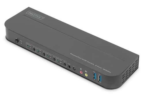 Digitus Ds-12890 Kvm-switch 4x Displayport Ind 1x Displayport/hdmi Ud Sort
