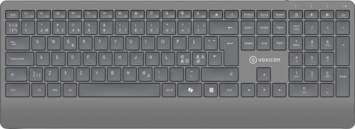Voxicon Trådløst Tastatur 320wl – Fuld Størrelse, Stille Og Fleksibelt Trådløs Nordisk