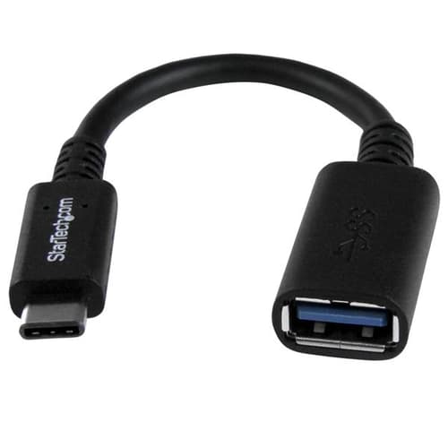 Startech Adapter 0.15m. Usb-c Usb-a Sort billede