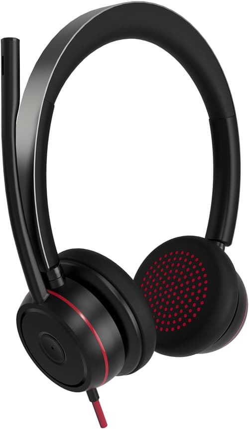 Voxicon Uc03r – Usb Headset Med Mikrofon, Enc Och Teams-stöd (usb-a + Usb-c) Usb-a, Usb-c Svart