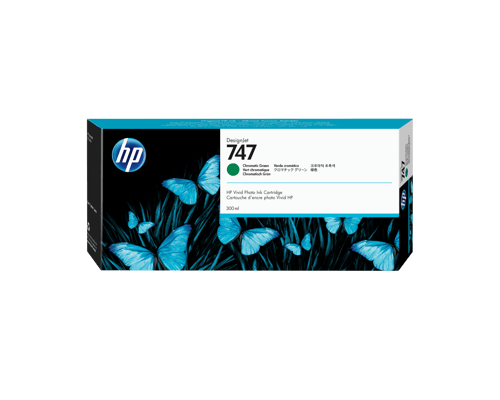 Hp Blæk Chroma Grøn 747 300ml - Dj Z9+
