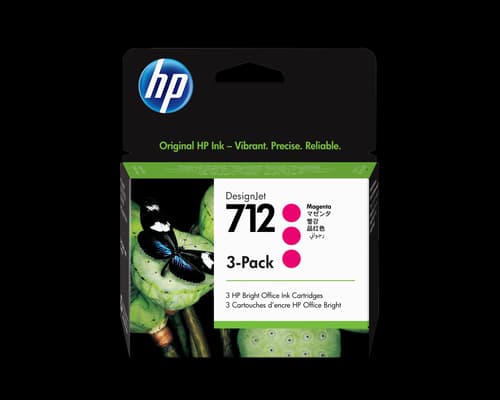Hp Muste Magenta 712 29ml 3-pack
