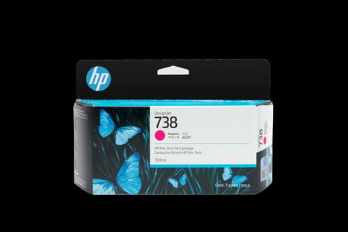 Hp Muste Magenta 738, 130 Ml - Designjet T850/t950