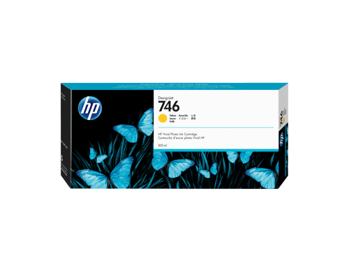 Hp Blæk Gul 746 300ml - Designjet Z6/z9+