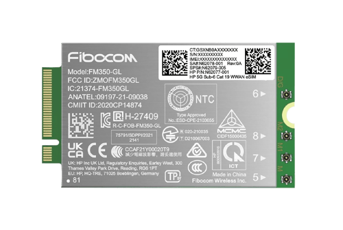 Hp 5g Sub-6 Cat 19 Wwan billede