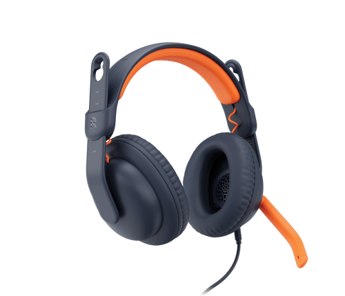 Logitech Zone Learn Over Ear Stereo 3,5mm Oranssi, Sininen