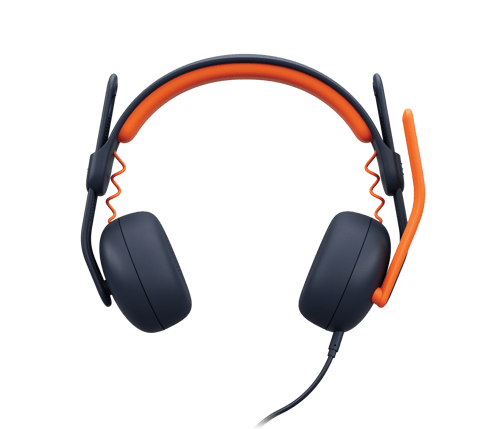 Logitech Zone Learn On Ear Stereo 3,5mm Blå, Orange billede