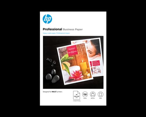 Hp Papir Professional Mat A4 180 G 150 Ark – Inkjet/pagewide billede