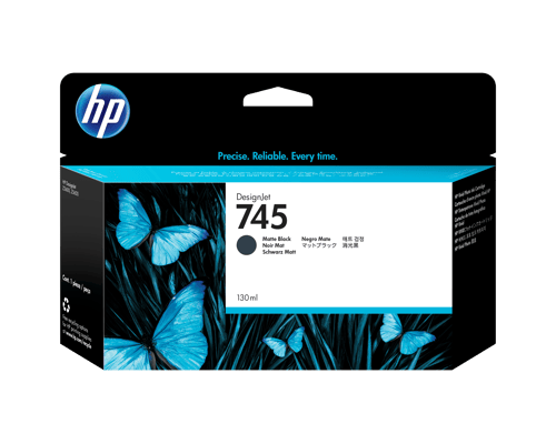 Hp Blæk Matt Sort No.745 130ml - Z2600/z5600