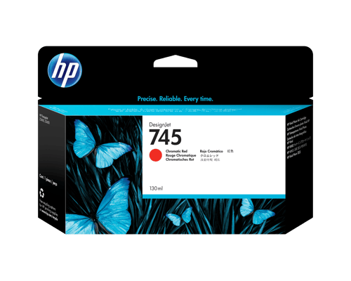 Hp Blæk Chromatic Rød No.745 130ml - Z2600/z5600 billede