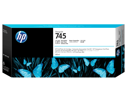 Hp Blæk Foto Sort No.745 300ml – Z2600/z5600