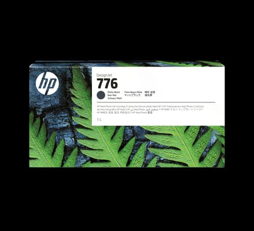 Hp 776 Blækpatron, 1 Liter, Mat Sort – Designjet Z9+ Pro