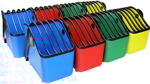 Lockncharge Stor 13 tommer Plastikkurv Til Apparater, 8-pak